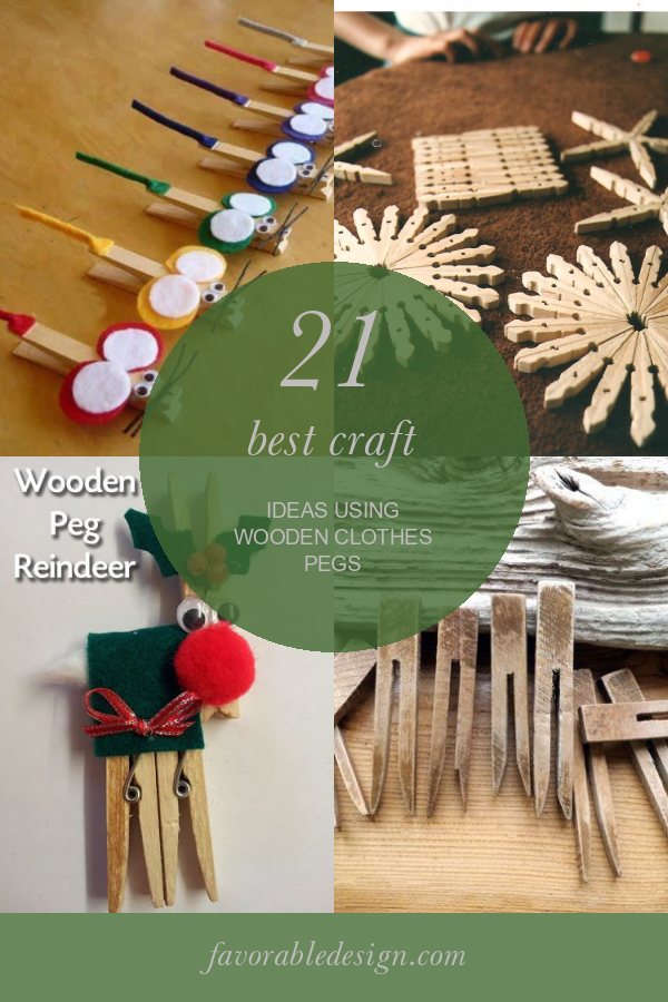 21 Best Craft Ideas Using Wooden Clothes Pegs Home, Family, Style and